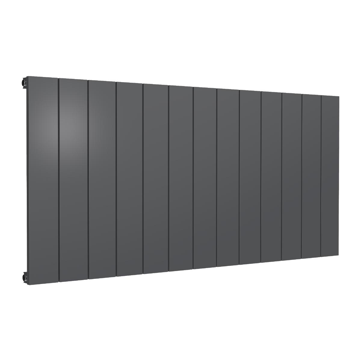 Casina Horizontal Single Aluminium Radiator - Anthracite - Various Sizes