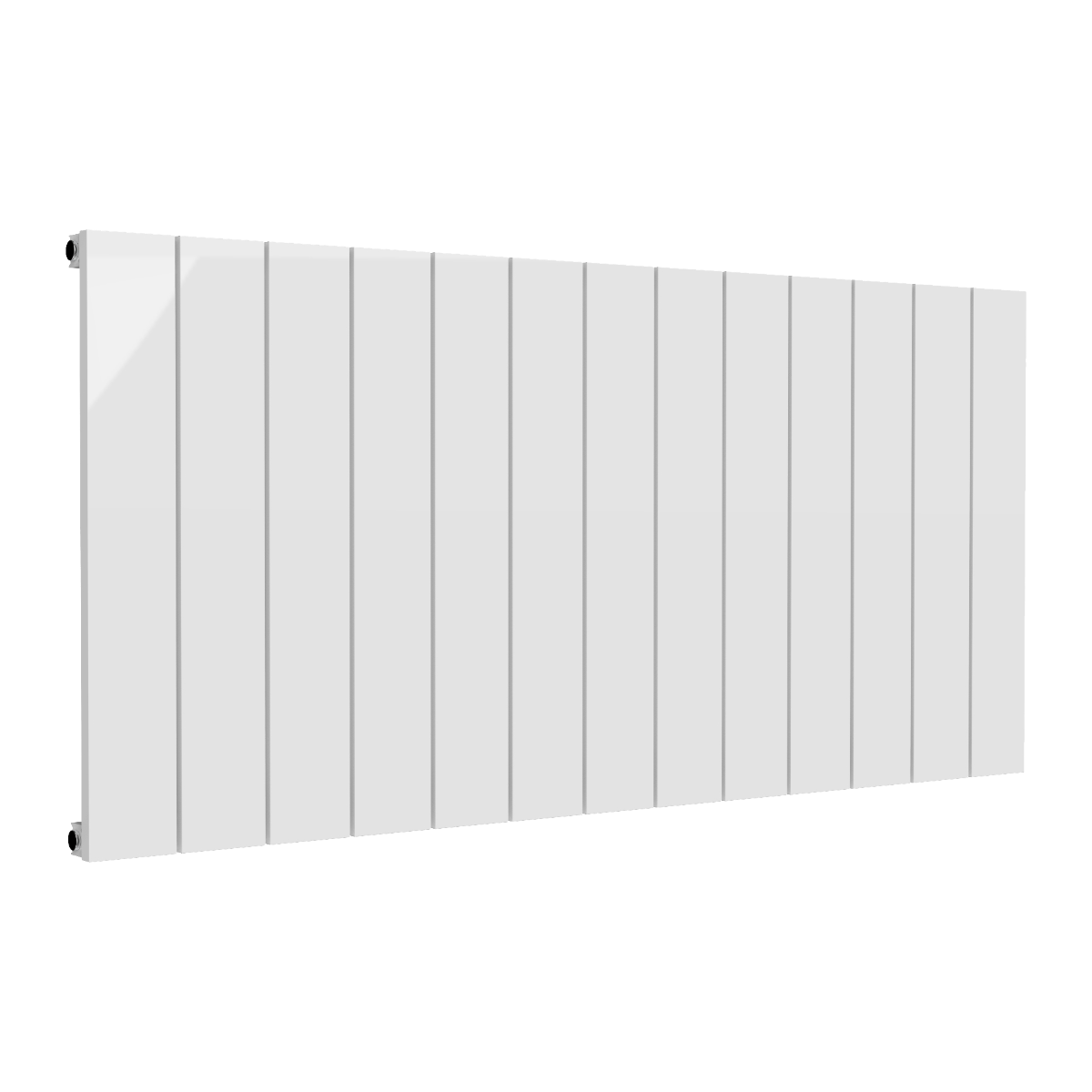 Casina Horizontal Single Aluminium Radiator - White - Various Sizes