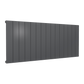 Casina Horizontal Single Aluminium Radiator - Anthracite - Various Sizes