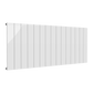 Casina Horizontal Single Aluminium Radiator - White - Various Sizes