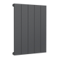 Casina Horizontal Single Aluminium Radiator - Anthracite - Various Sizes