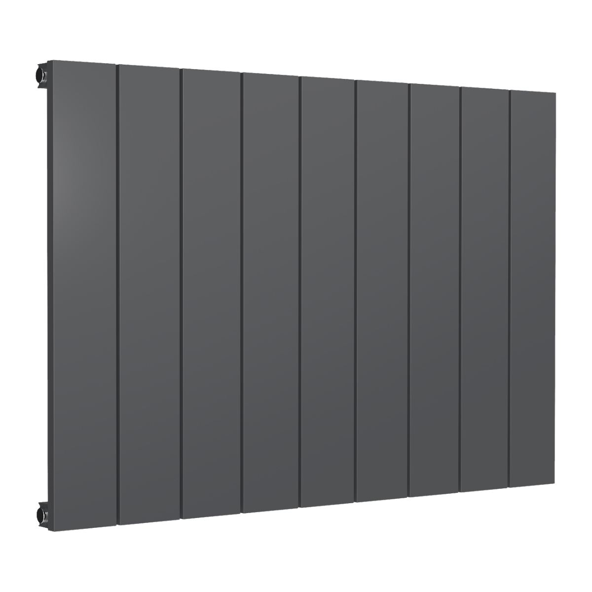 Casina Horizontal Single Aluminium Radiator - Anthracite - Various Sizes
