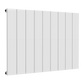 Casina Horizontal Single Aluminium Radiator - 600mm Tall - White