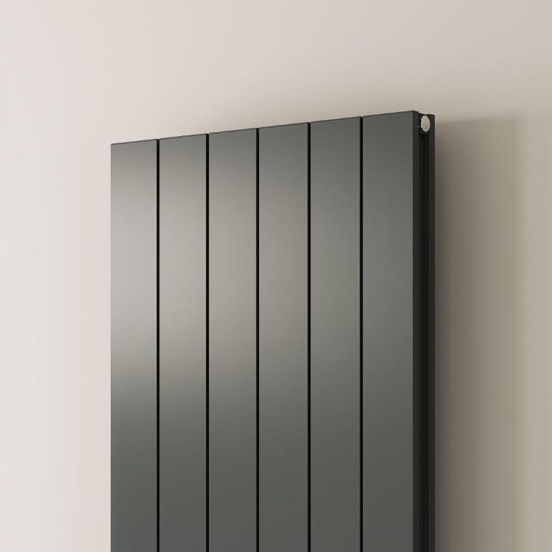 Casina Vertical Single Aluminium Radiator - Anthracite - Various Sizes