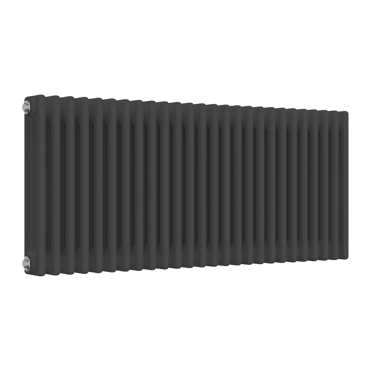 Colona Horizontal Three Column Radiator - Anthracite - Various Sizes