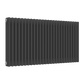 Colona Horizontal Three Column Radiator - Anthracite - Various Sizes