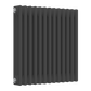 Colona Horizontal Three Column Radiator - Anthracite - Various Sizes
