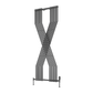Reina Coredo Modern X Shaped Vertical Designer Radiator - Anthracite