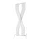 Reina Coredo Modern X Shaped Vertical Designer Radiator - White