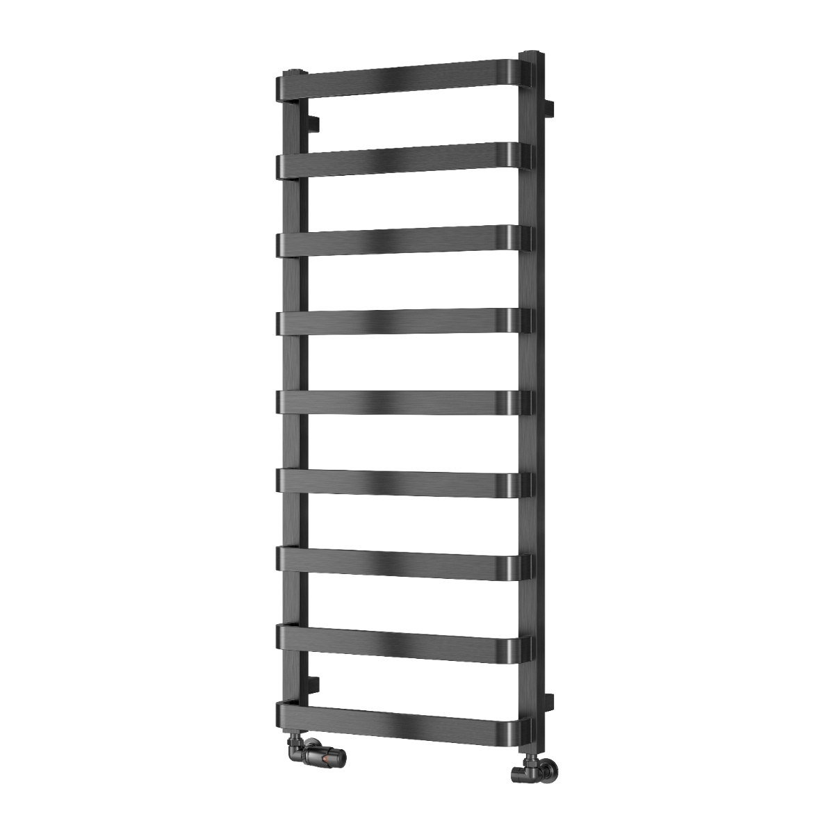 Flora Mild Steel Towel Rail - Brushed Gun Metal - Various Sizes