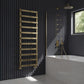 Flora Mild Steel Towel Rail - Brushed Brass - Various Sizes