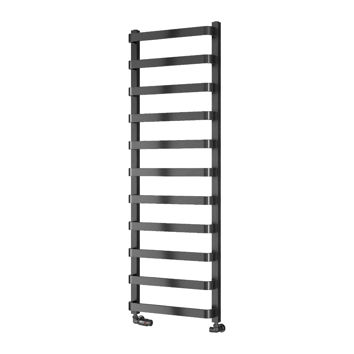 Flora Mild Steel Towel Rail - Brushed Gun Metal - Various Sizes