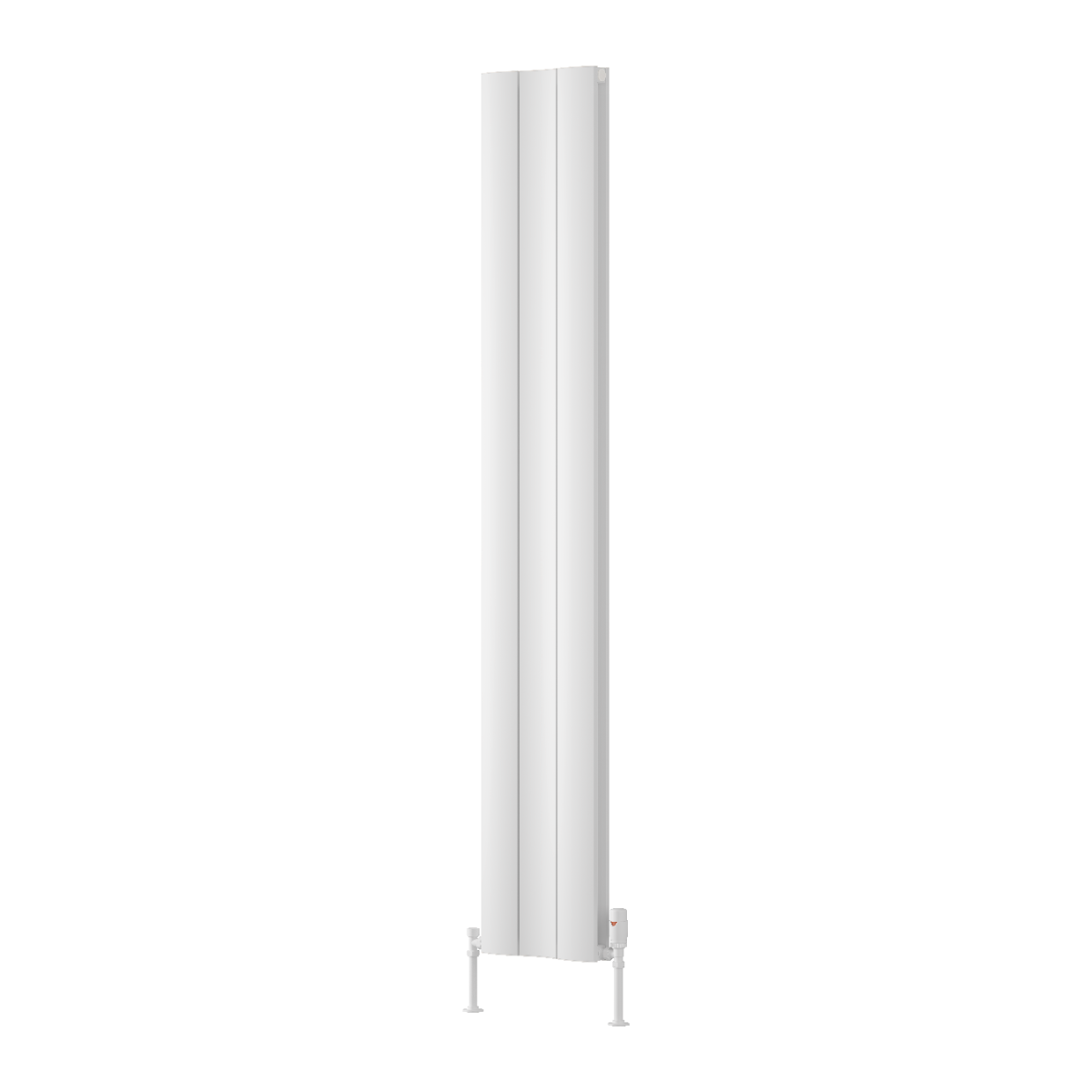 Gio Vertical Double Aluminium Radiator - White - Various Sizes