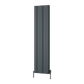 Gio Vertical Double Aluminium Radiator - Anthracite - Various Sizes