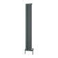 Gio Vertical Single Aluminium Radiator - Anthracite - Various Sizes
