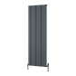 Gio Vertical Single Aluminium Radiator - Anthracite - Various Sizes