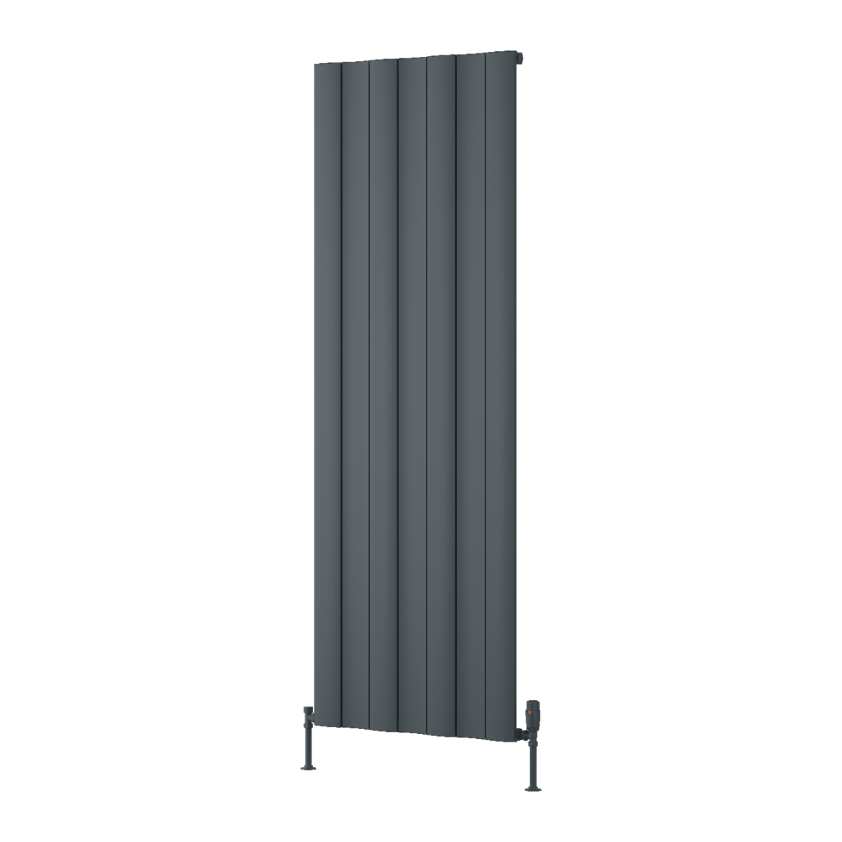 Gio Vertical Single Aluminium Radiator - Anthracite - Various Sizes