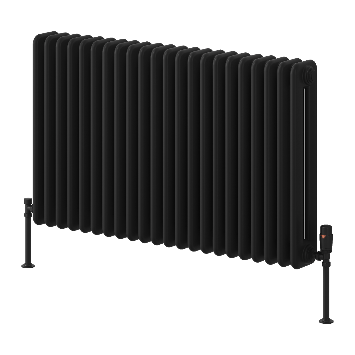 Hedingham Horizontal Mild Steel Radiator - Black - Various Sizes