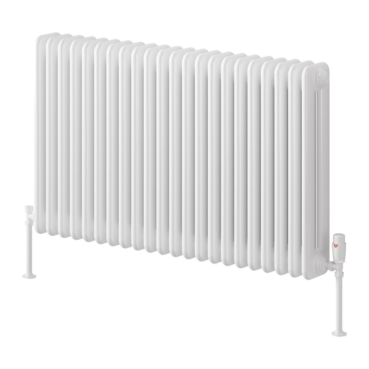 Hedingham Horizontal Mild Steel Radiator - White - Various Sizes