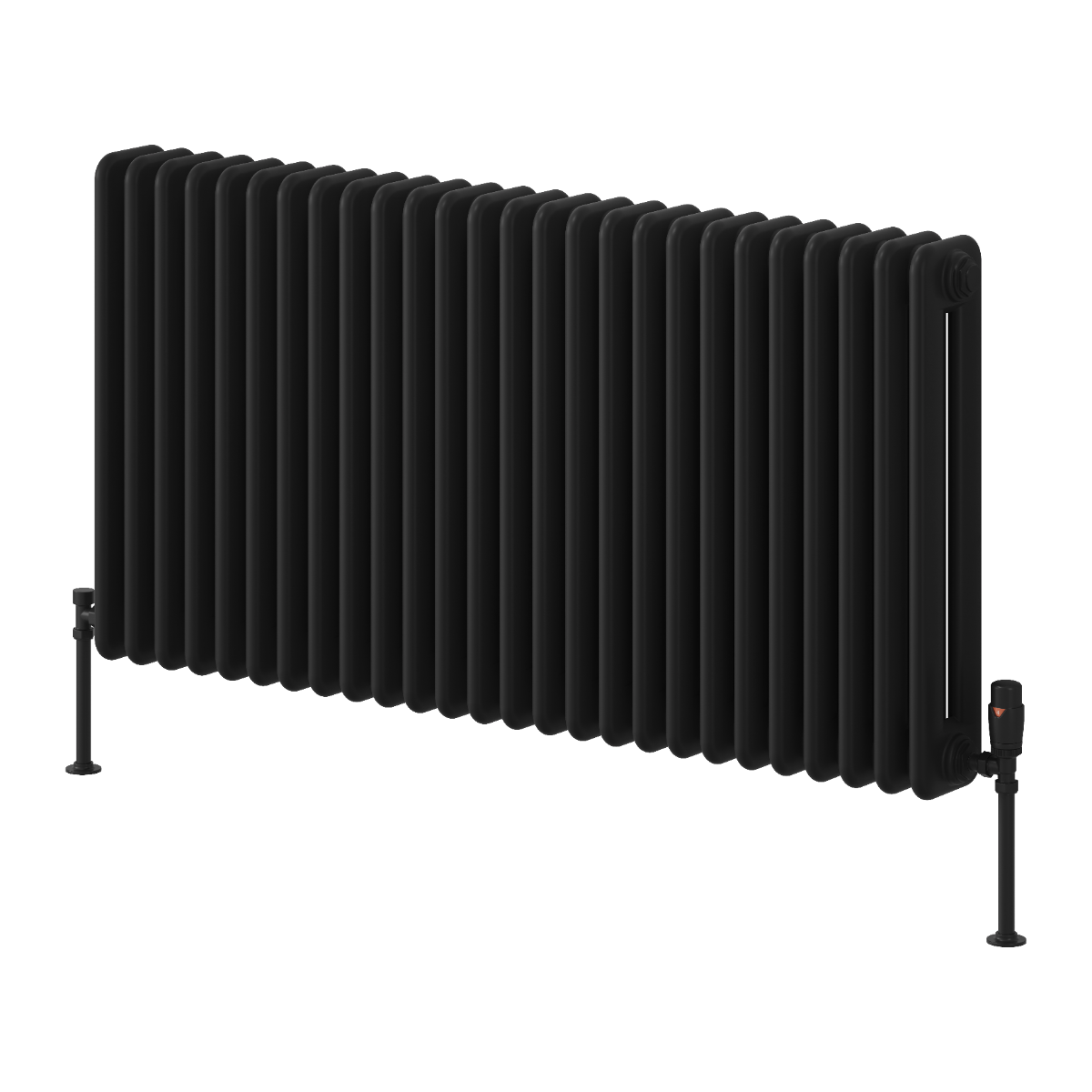 Hedingham Horizontal Mild Steel Radiator - Black - Various Sizes