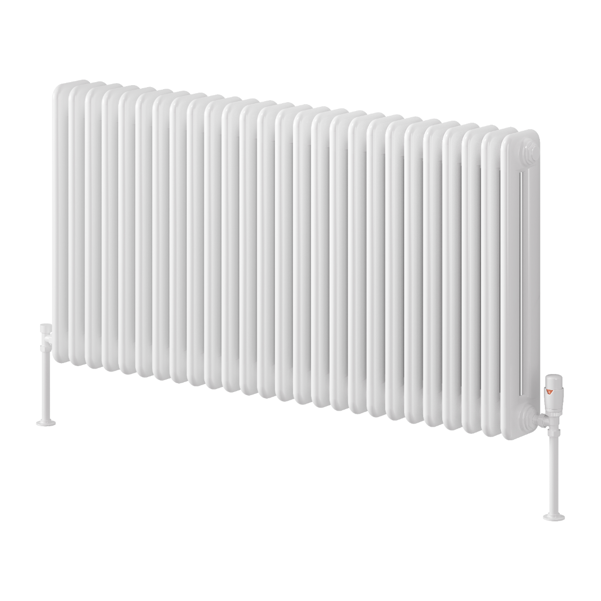 Hedingham Horizontal Mild Steel Radiator - White - Various Sizes