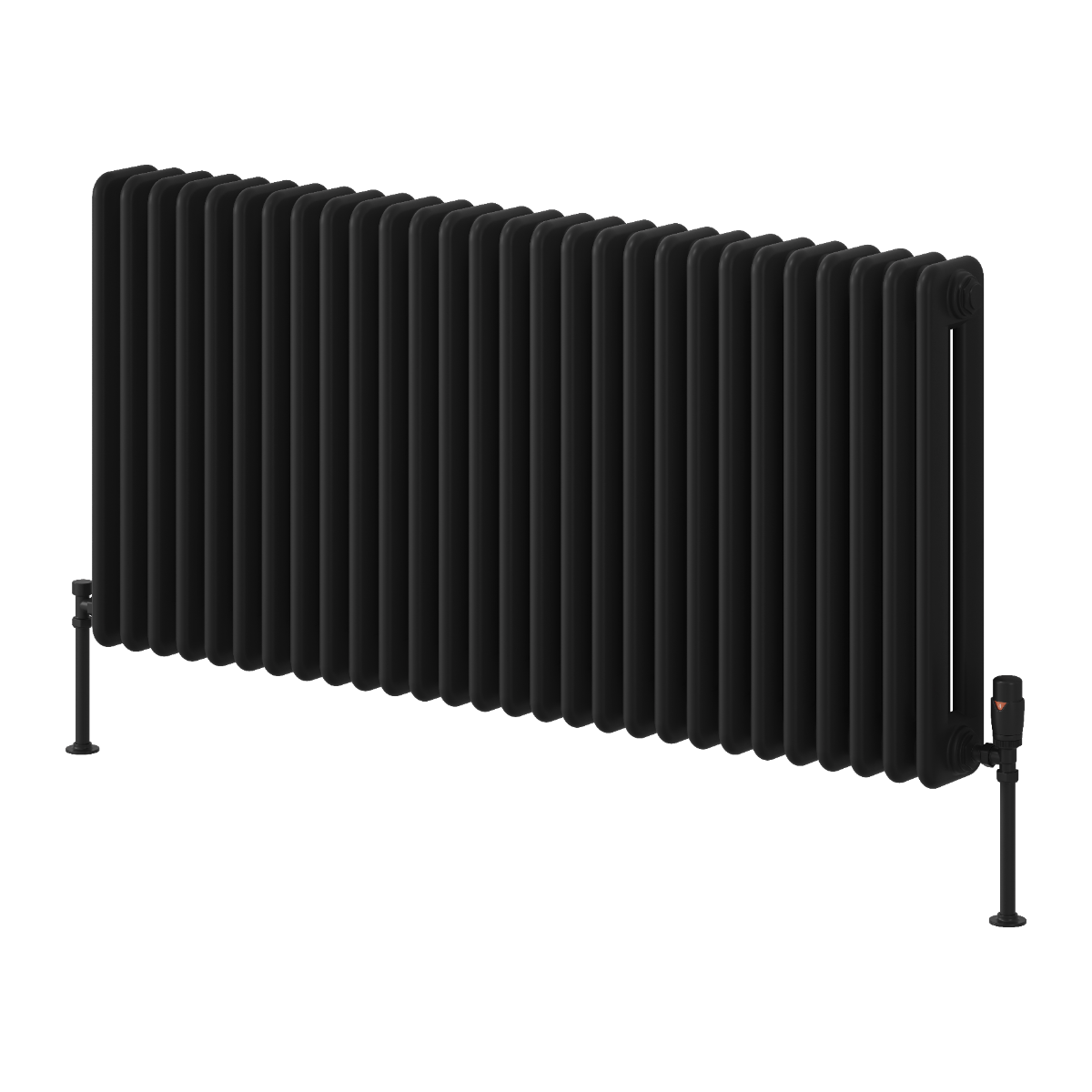 Hedingham Horizontal Mild Steel Radiator - Black - Various Sizes