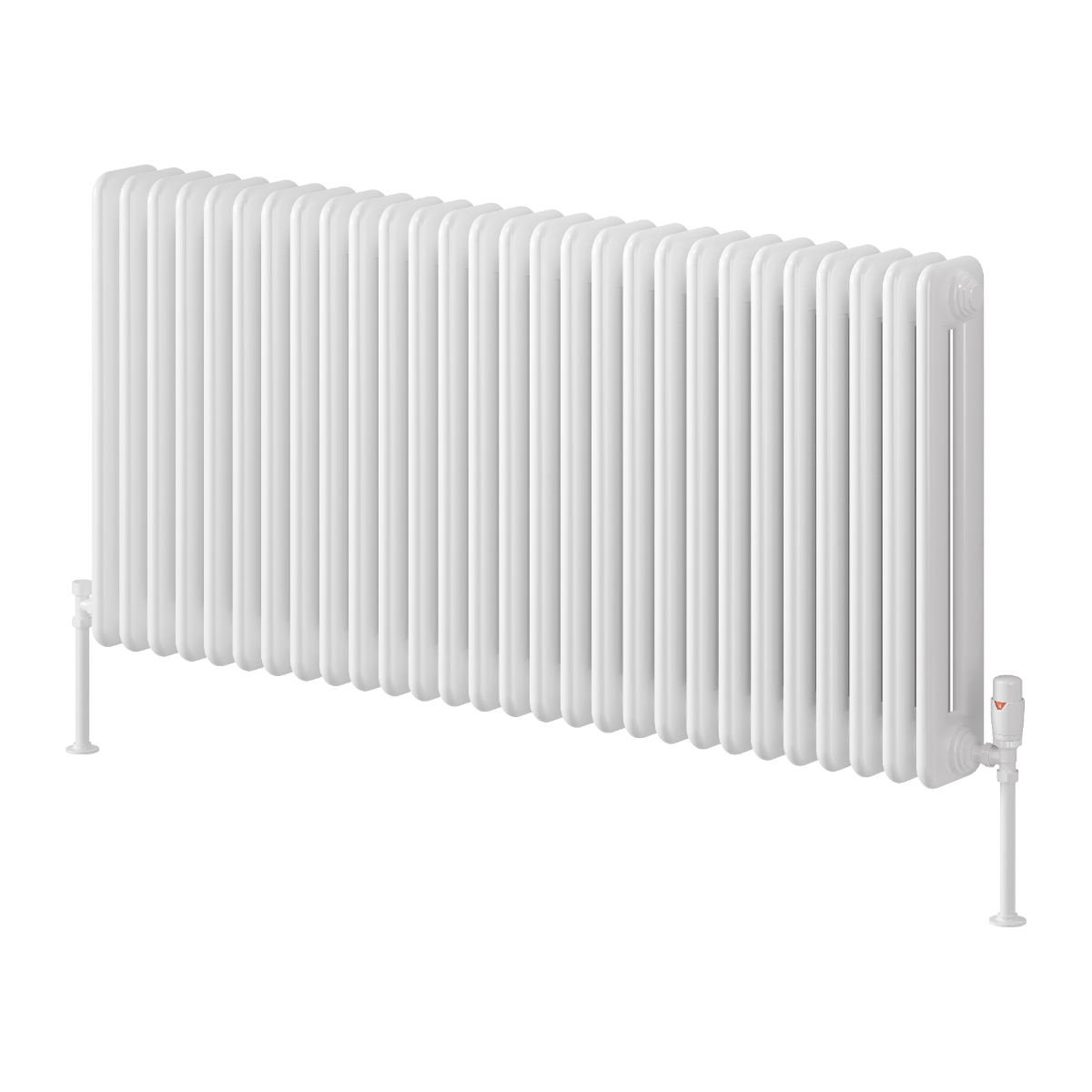 Hedingham Horizontal Mild Steel Radiator - White - Various Sizes