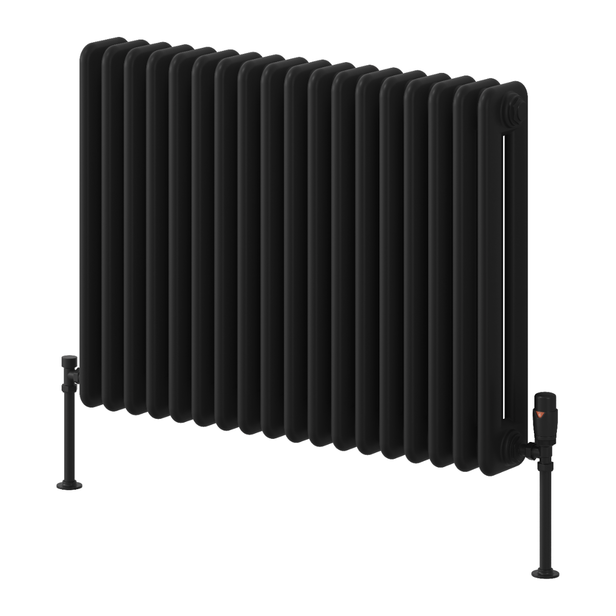 Hedingham Horizontal Mild Steel Radiator - Black - Various Sizes
