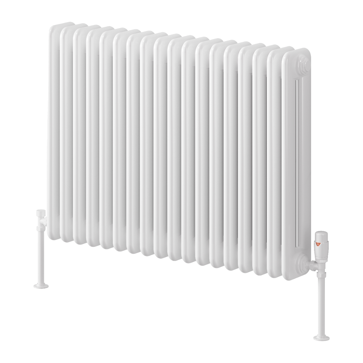 Hedingham Horizontal Mild Steel Radiator - White - Various Sizes