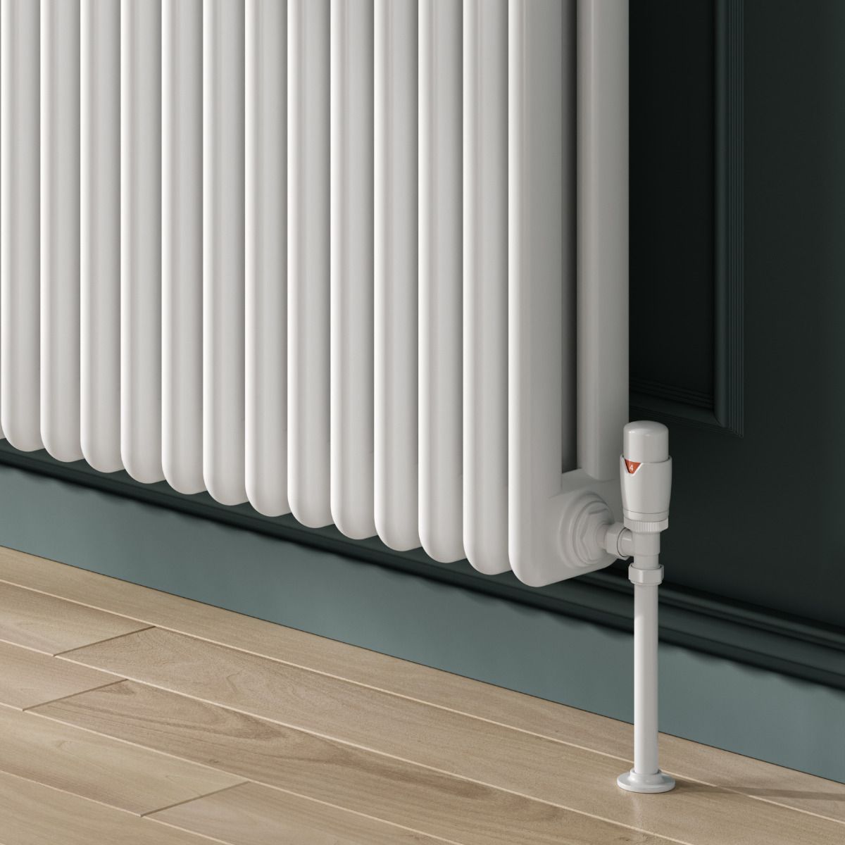 Hedingham Horizontal Mild Steel Radiator - White - Various Sizes