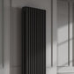 Hedingham Vertical Mild Steel Radiator - Black - Various Sizes