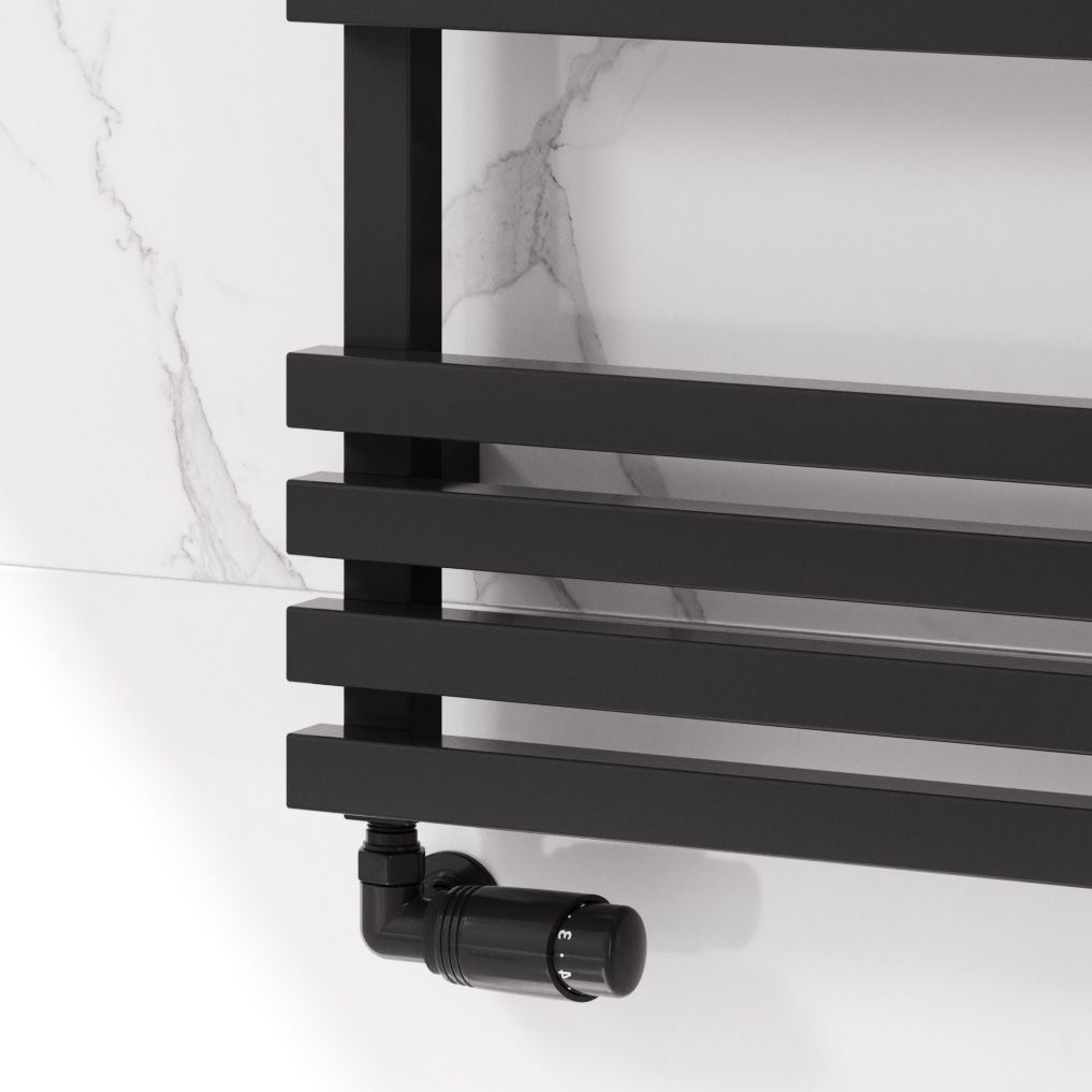 Kale Mild Steel Towel Rail - Black - Various Sizes