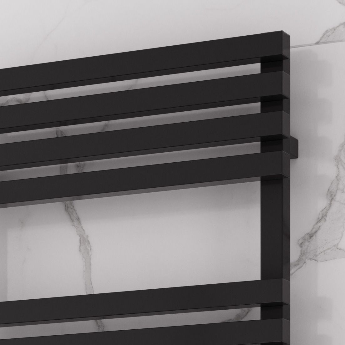 Kale Mild Steel Towel Rail - Black - Various Sizes