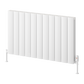 Loco Horizontal Double Aluminium Radiator - White - Various Sizes