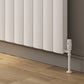 Loco Horizontal Double Aluminium Radiator - White - Various Sizes