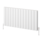Loco Horizontal Double Aluminium Radiator - White - Various Sizes
