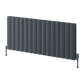 Loco Horizontal Double Aluminium Radiator - Anthracite - Various Sizes