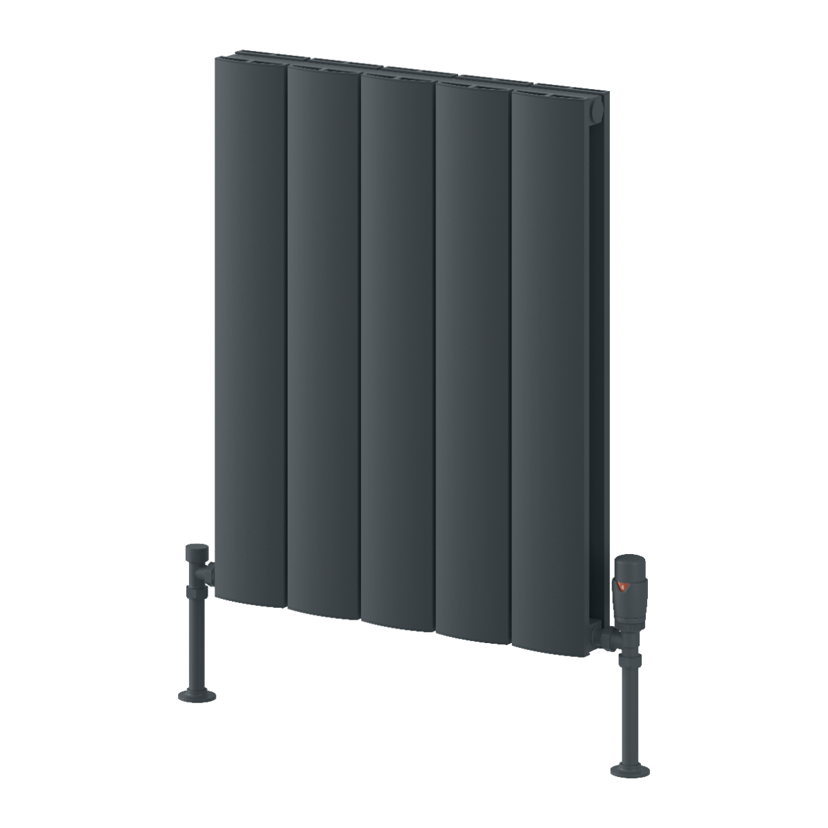 Loco Horizontal Double Aluminium Radiator - Anthracite - Various Sizes
