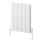 Loco Horizontal Double Aluminium Radiator - White - Various Sizes