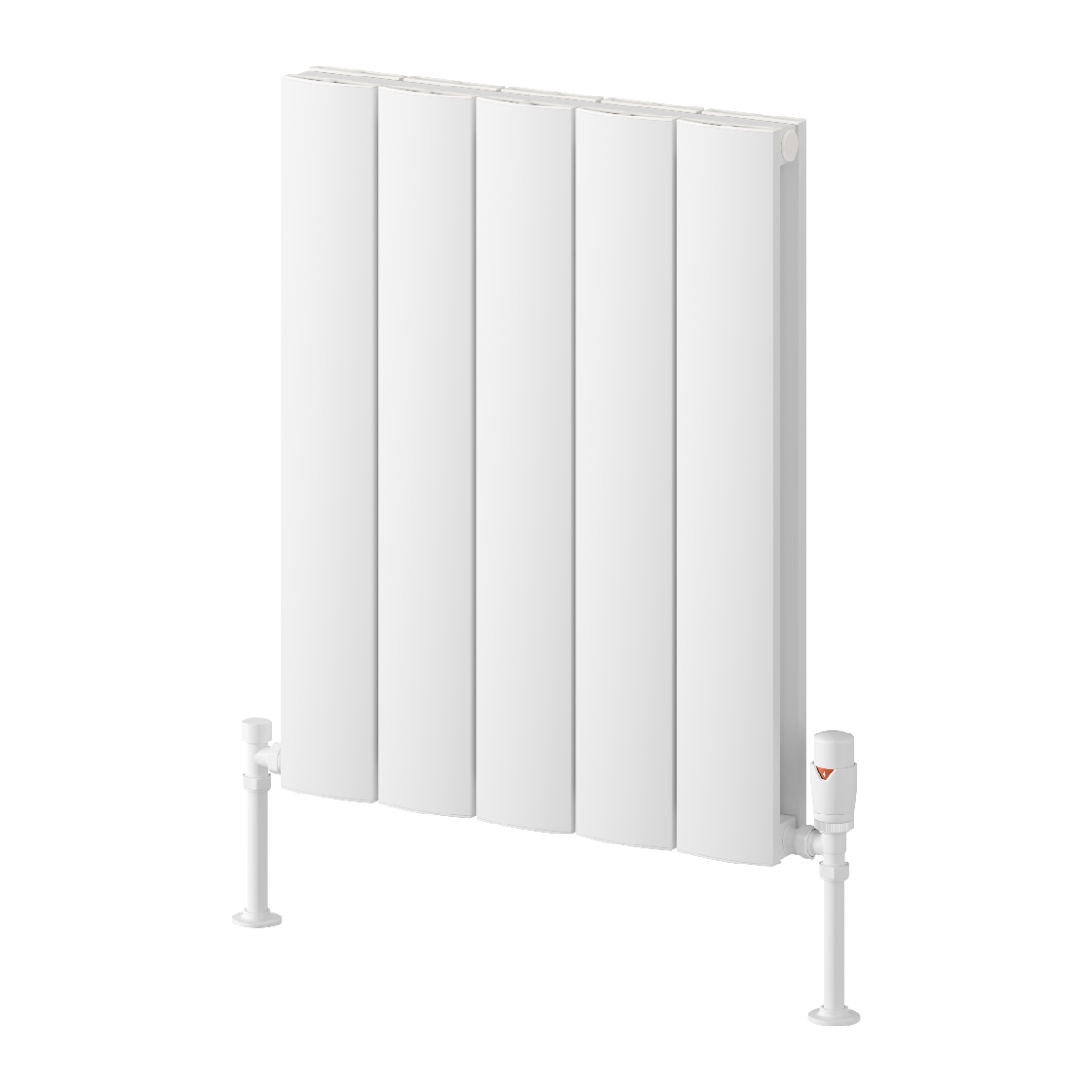 Loco Horizontal Double Aluminium Radiator - White - Various Sizes