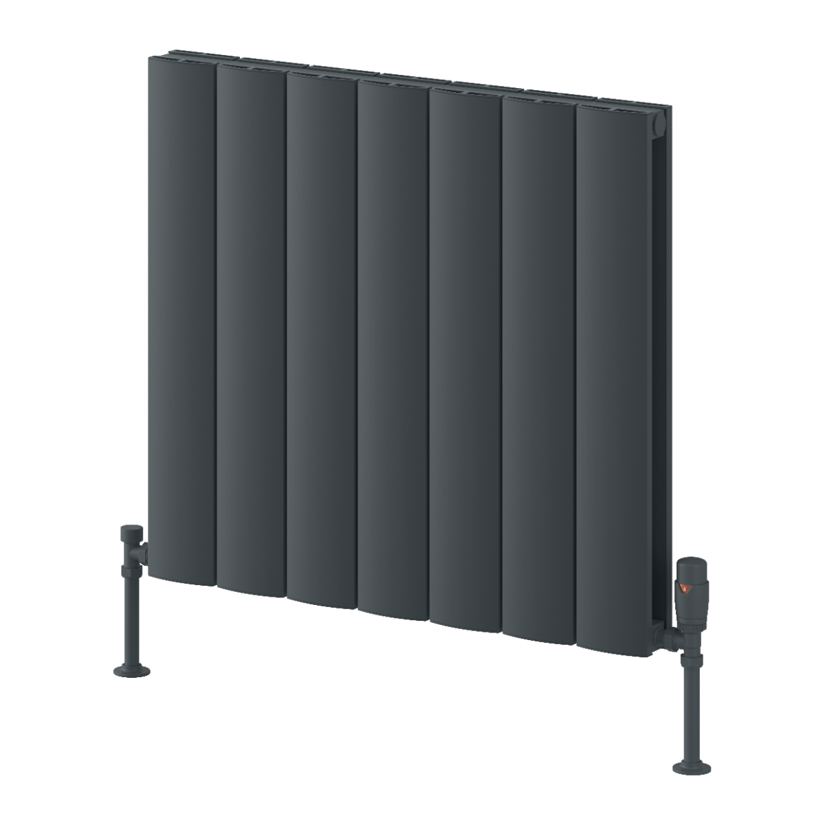Loco Horizontal Double Aluminium Radiator - Anthracite - Various Sizes