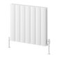 Loco Horizontal Double Aluminium Radiator - White - Various Sizes