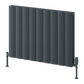 Loco Horizontal Double Aluminium Radiator - Anthracite - Various Sizes