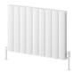 Loco Horizontal Double Aluminium Radiator - White - Various Sizes
