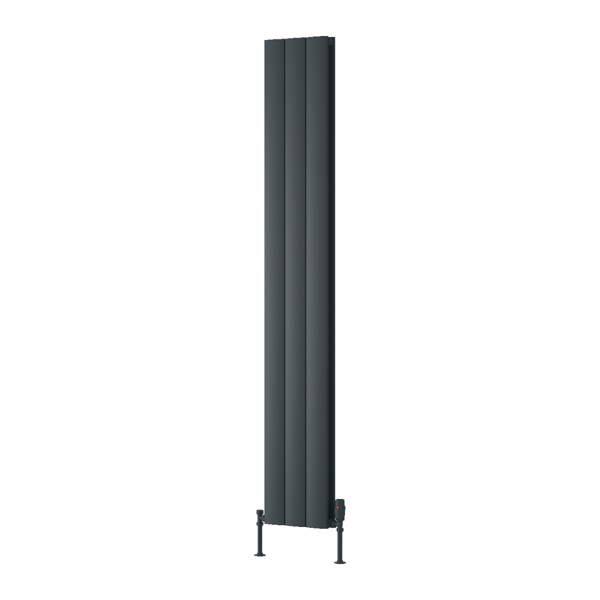 Loco Vertical Double Aluminium Radiator - Anthracite - Various Sizes