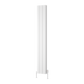 Loco Vertical Double Aluminium Radiator - White - Various Sizes
