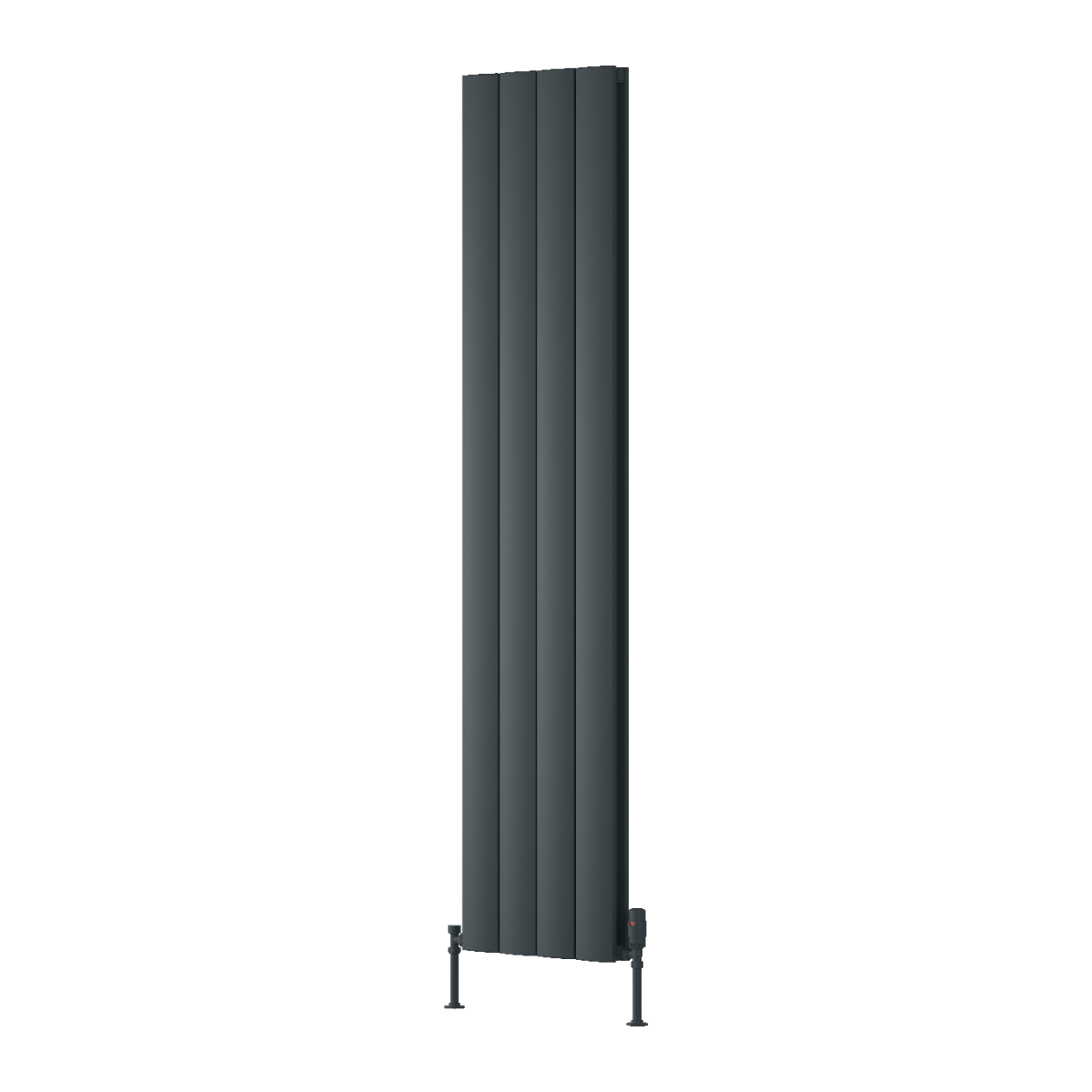 Loco Vertical Double Aluminium Radiator - Anthracite - Various Sizes