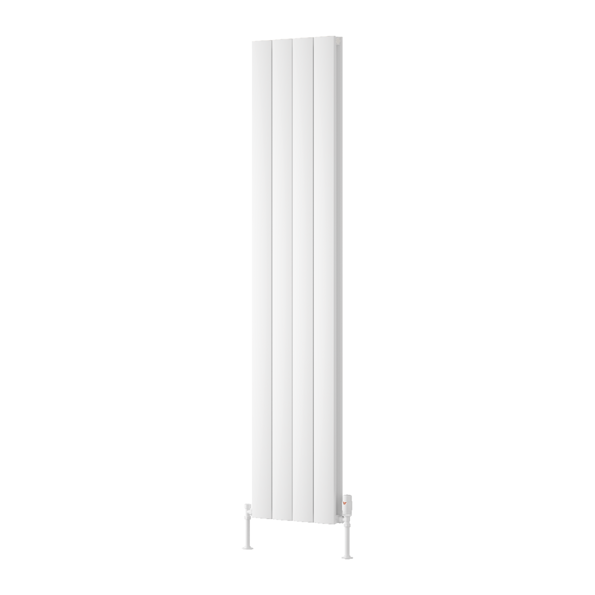 Loco Vertical Double Aluminium Radiator - White - Various Sizes