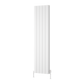 Loco Vertical Double Aluminium Radiator - White - Various Sizes
