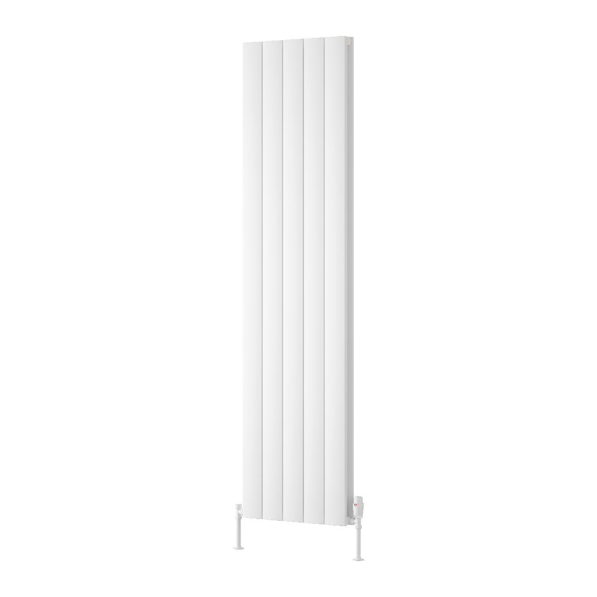 Loco Vertical Double Aluminium Radiator - White - Various Sizes